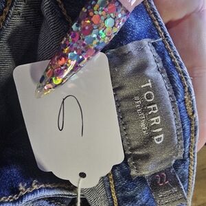 Torrid Dark Blue Skinny Jeans